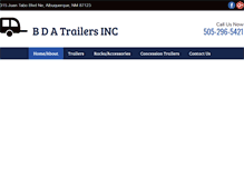 Tablet Screenshot of bdatrailers.com